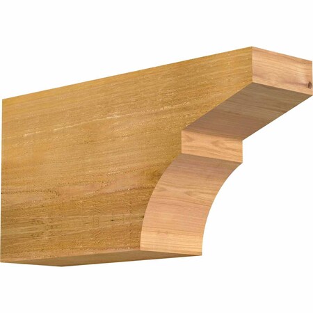 Ekena Millwork Monterey Rough Sawn Rafter Tail, Western Red Cedar, 6"W x 12"H x 24"L RFT06X12X24MON00RWR